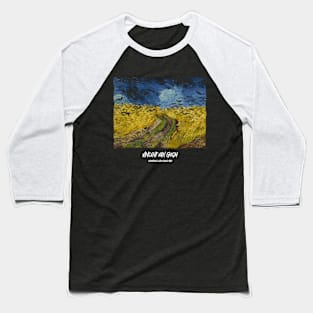 Vincent van Gogh Wheatfield with crows 1890 Baseball T-Shirt